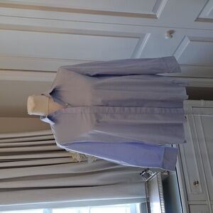 Gretchen‎ Scott Womens Light Blue Button Down Tunic Shirt Back Pleat S-SM